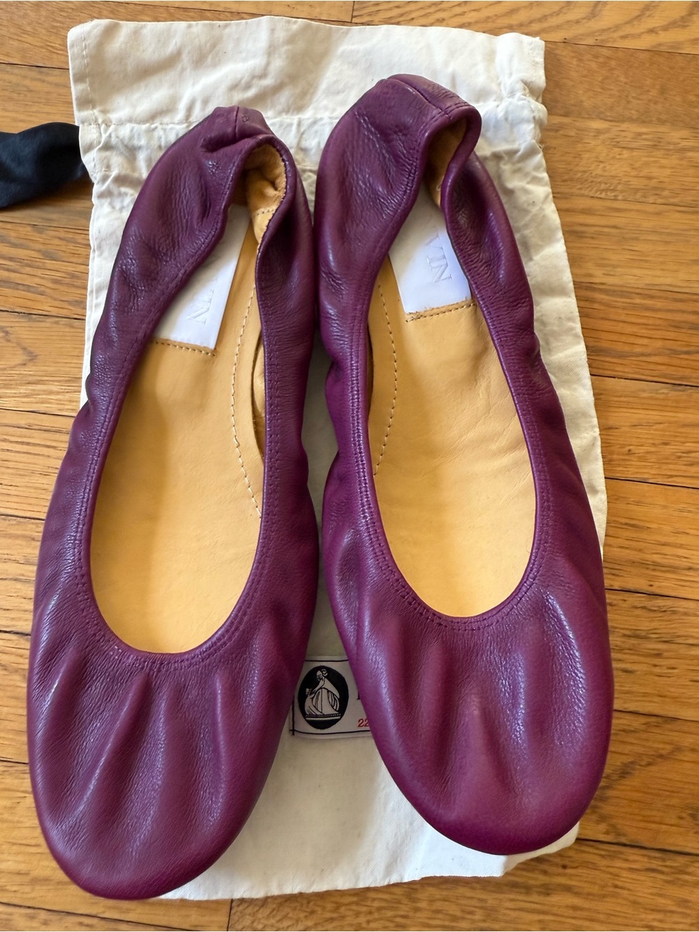 NWT Lanvin Purple Ballet Flats
